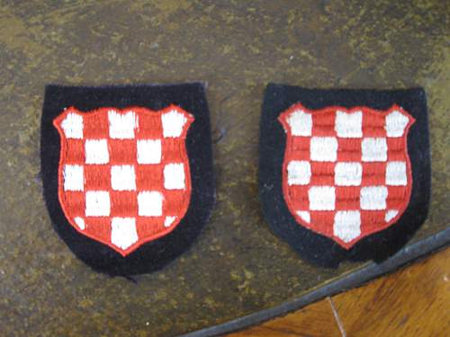 Croatian volunteers armshield