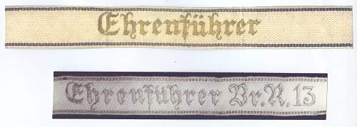 Bouhler Ehrenfuehrer cuff title?