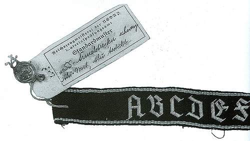 Several Leibstandarte Adolf Hitler cuff titles
