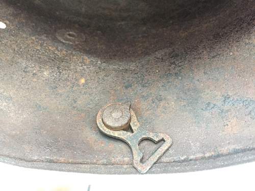 M16 camo helmet and gasmask canister - Souvenirs from Verdun