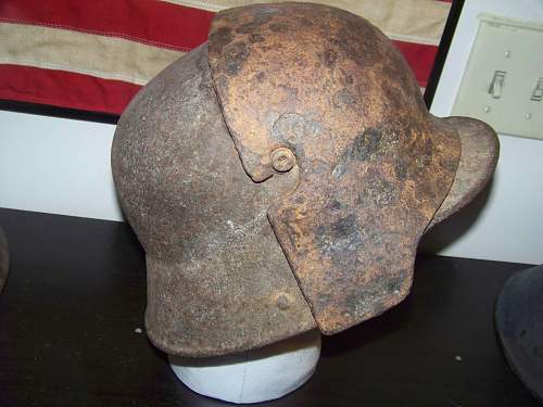 WW1 German helmet sniper shield