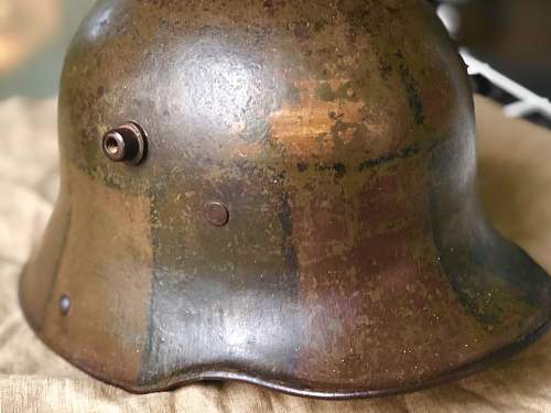 M16 Mimikri stahlhelm, with steel (1917) linerband - BF 64