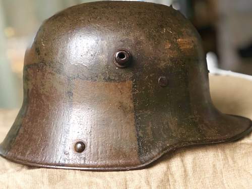 M16 Mimikri stahlhelm, with steel (1917) linerband - BF 64