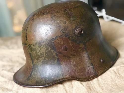 M16 Mimikri stahlhelm, with steel (1917) linerband - BF 64