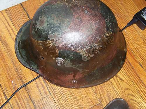 M17 camo trench helmet