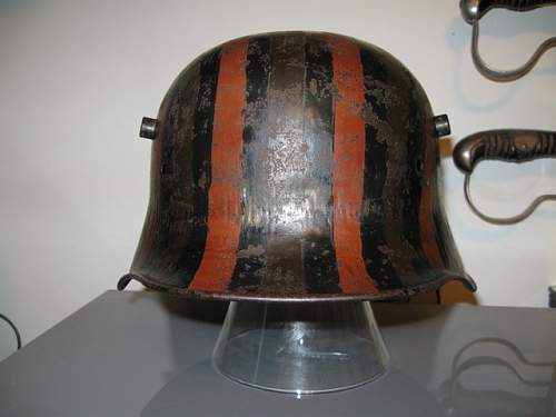 My camouflage German M16 helmet shell