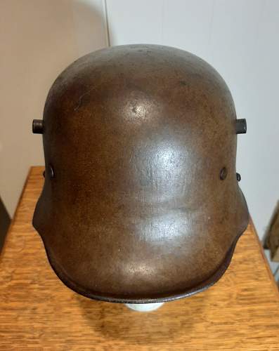 Thoughts about M1917 Austrian helmet with decal? Is it authentic?