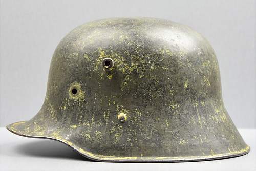 M17 K.u.k. Trans helmet re-issued WW2. Ex DD - Afrika??