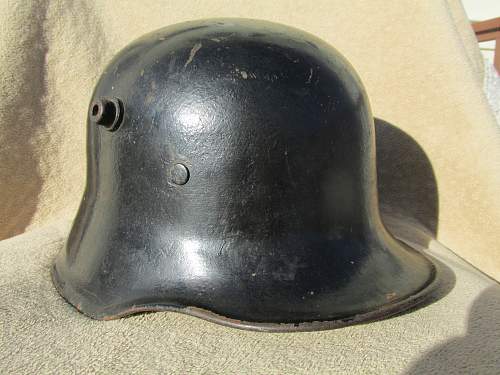 ET 64, M18 Helmet With Brushed Black Overpaint.