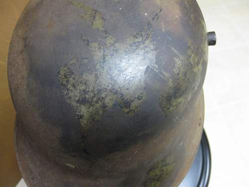 M16 helmet....what are the spotches?