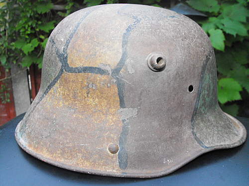 WW1 German cammo  helmet