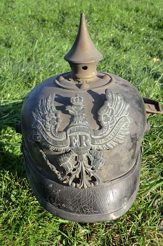 A couple of German WW.1 helmets out of the woodwork.