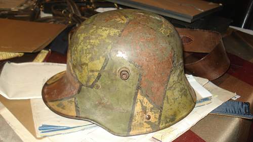 Number 6 or another WW1 German Camo Helmet