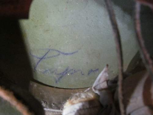 M17 Stahlhelm with a name; translation needed!