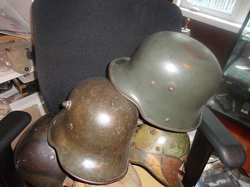 My 5 German WW1 Lids