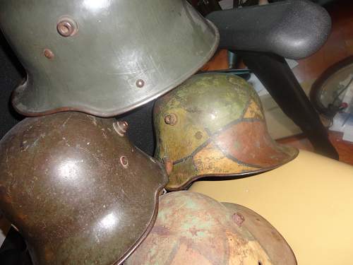 My 5 German WW1 Lids