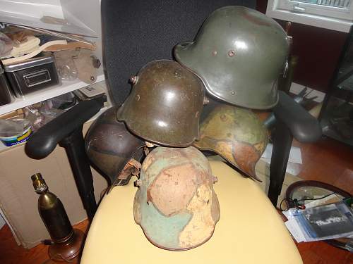 My 5 German WW1 Lids