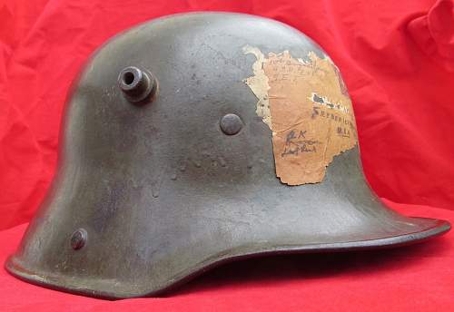 M17 BF Fulda - Inverted Maker Marked &quot;FB&quot;62  - Mail Home Helmet