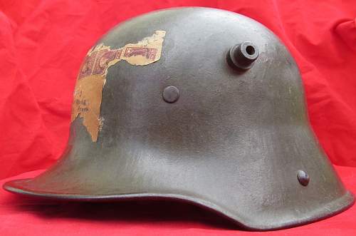 M17 BF Fulda - Inverted Maker Marked &quot;FB&quot;62  - Mail Home Helmet