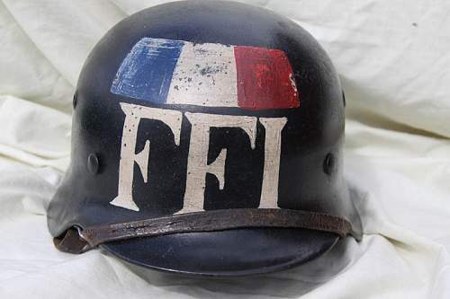 M40 Luftwaffe FFI Black Helmet