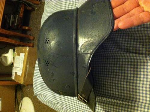 Has anyone seen a non flared side gladiator luftschutz helmet?