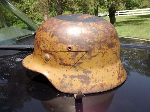 Picked up German helmet from vet,