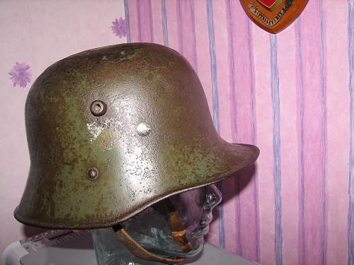 Austrian M17 transitional helmet