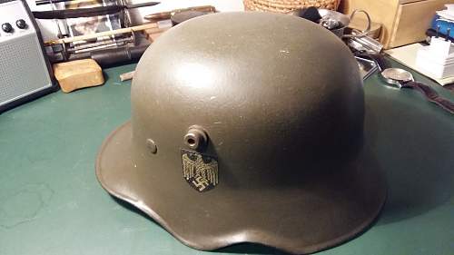 Opinions needed on this M18 cavalry helmet