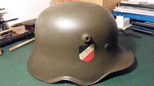 Opinions needed on this M18 cavalry helmet