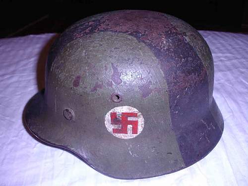 Waffen SS Foreign Latvia Volunteers Camo Helmet?