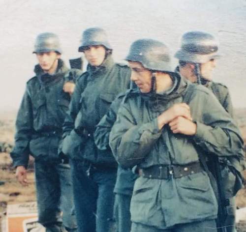 German Helmets in Norway 1970.