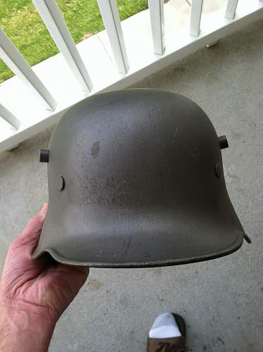 Ww1/ww2 German m18 transitional helmet si66