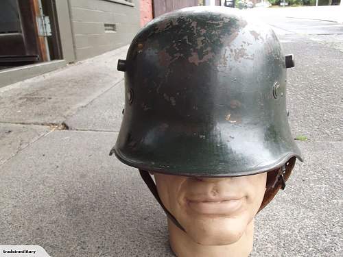 Early transitional WW1 era helmet?
