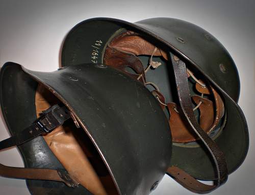 Early transitional WW1 era helmet?