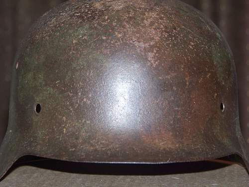 German helmet from Normandy