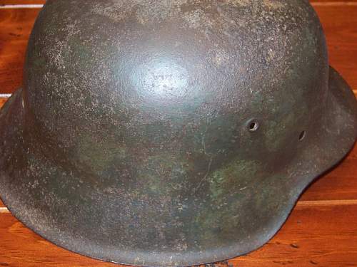 German helmet from Normandy