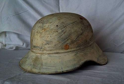 Luftschutz helmets 'attic/barn finds'