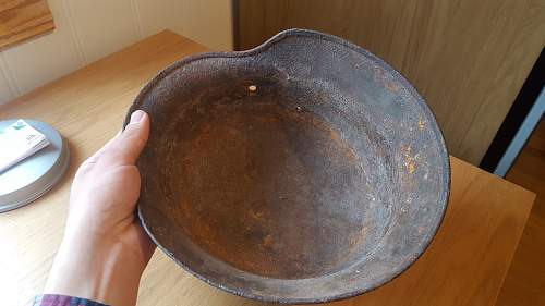 German helmet, Restoring or just cleaning it?