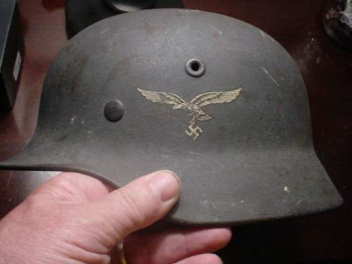 one more vet bringback,Luftwaffe helmet