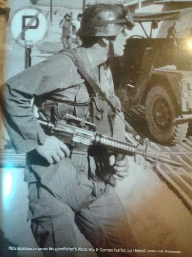 German helmets used in Vietnam