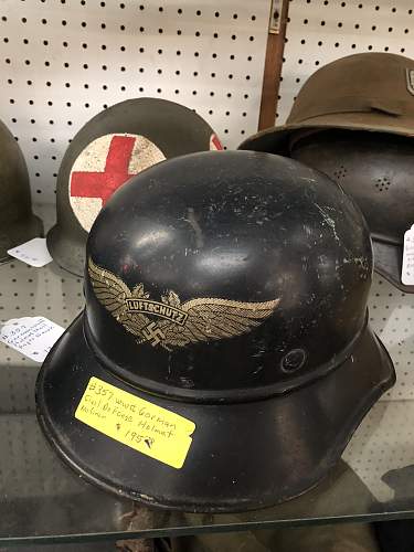 German Helmets at an Antique Mall