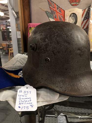 German Helmets at an Antique Mall