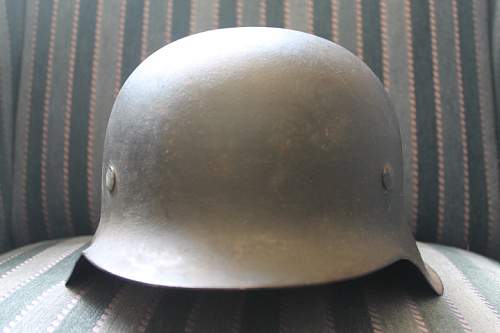 My 1942 no-decal helmet.