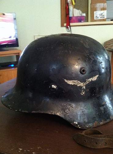 M35 dd Luftwaffe helmet ex biker helmet