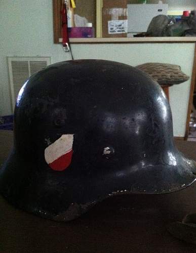 M35 dd Luftwaffe helmet ex biker helmet