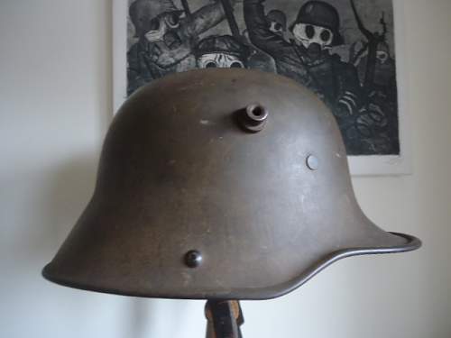M16 Reichswehr Issue Helmet with painted National Emblem