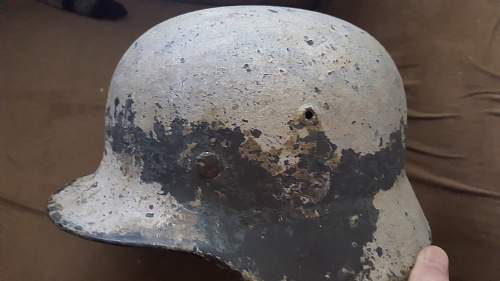 Ground dug find on Leningrad Battlefield.