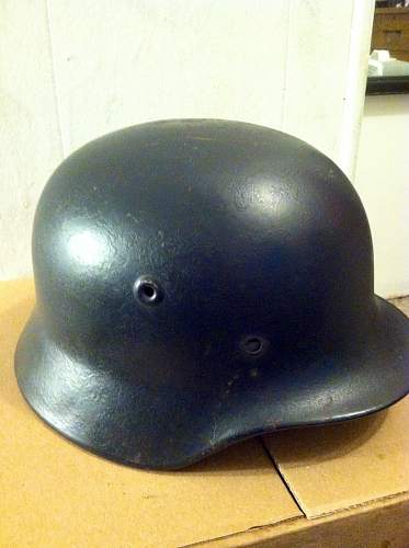 M40 late war nd rear stamp quist helmet Luftwaffe?