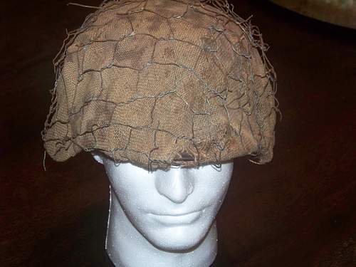 Normandy chicken wire helmet