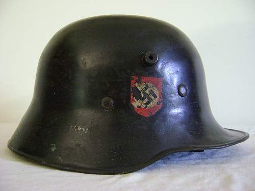 Transitional austrian wehrmacht m16 stahlhelm  single decal helmet